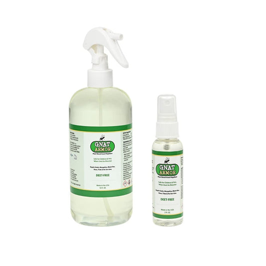 Gnat Armor kids bug spray 2oz bottle for outdoor protection.