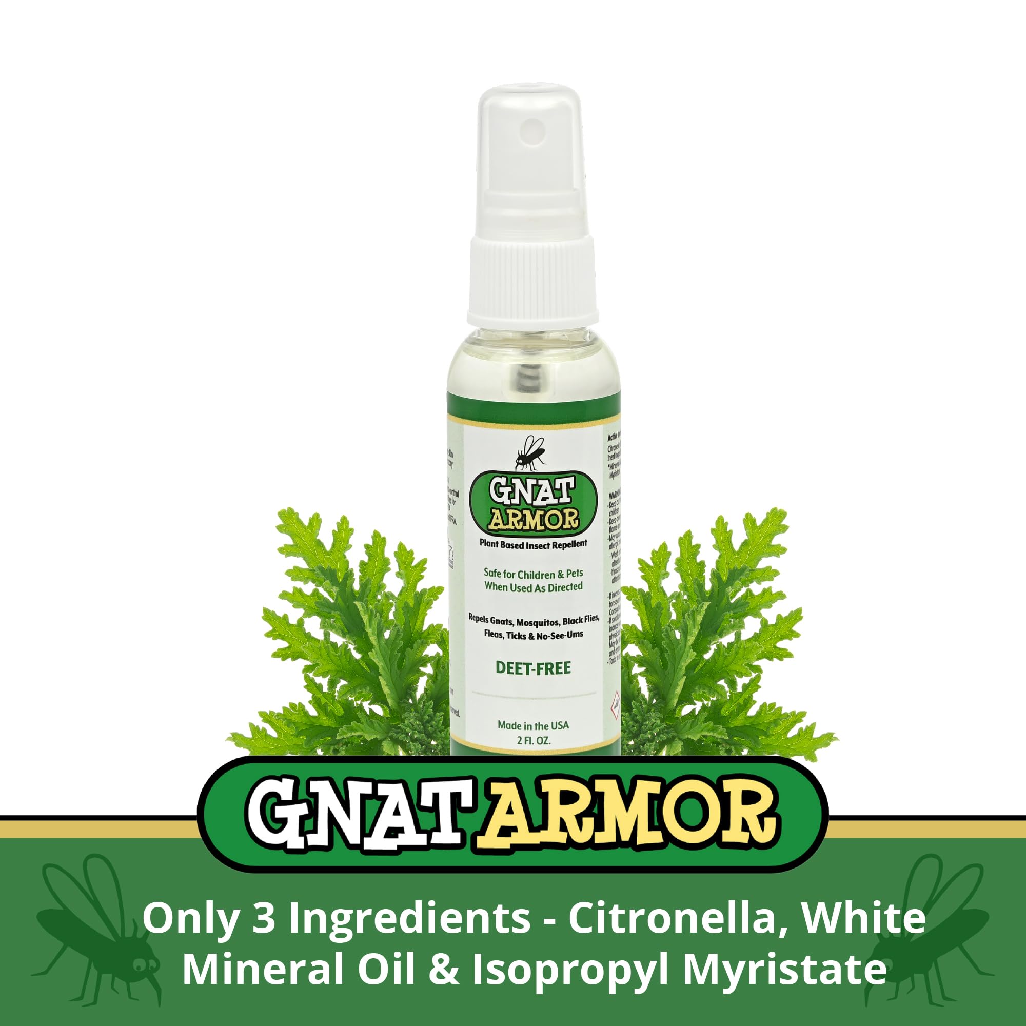 Gnat Armor outdoor family scene showing protective spray usage.