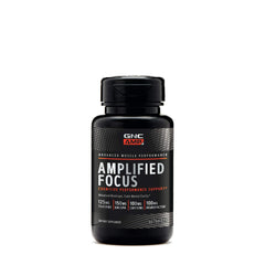 GNC AMP Amplified Focus tablets bottle view highlighting daily focus support
