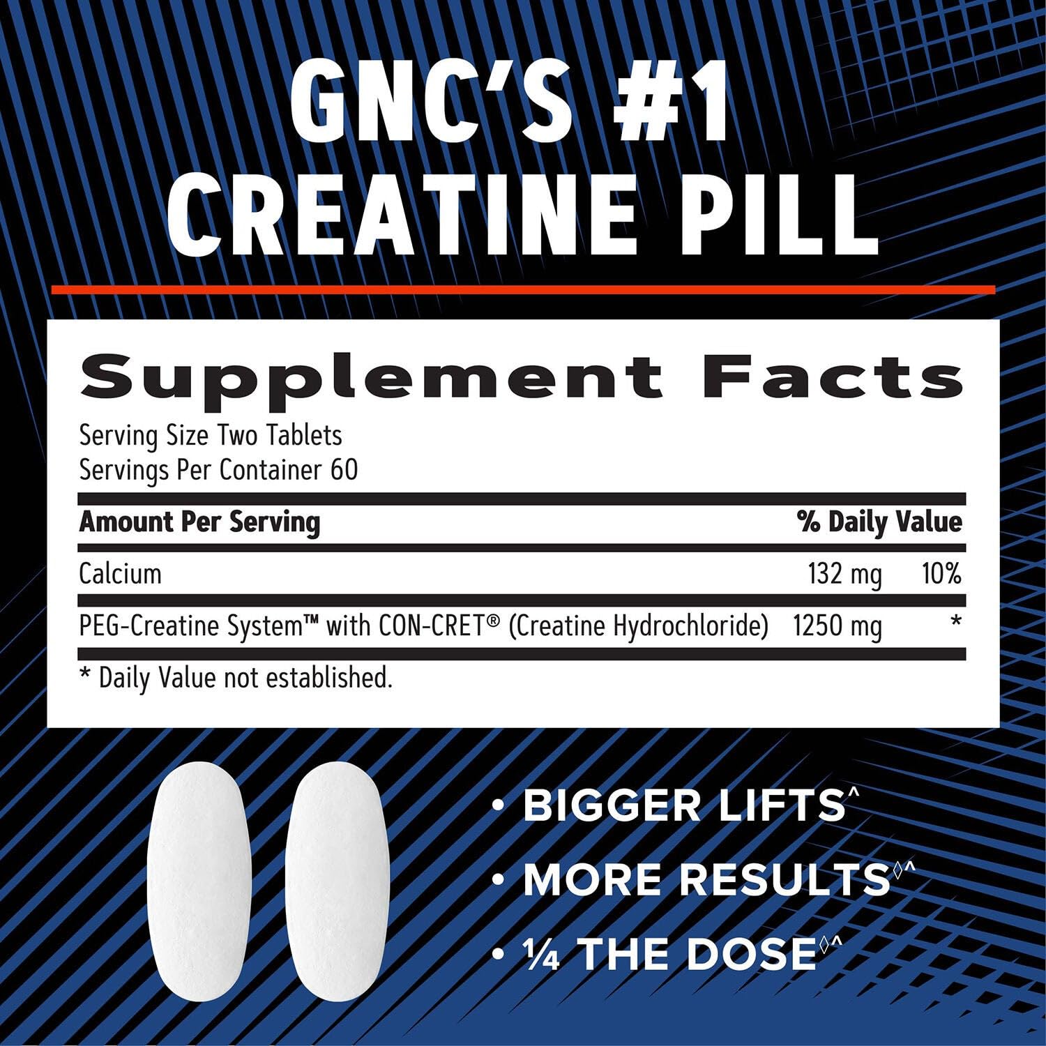 GNC AMP Creatine HCl 189 pills gluten-free symbol – gluten-free athlete option