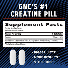 GNC AMP Creatine HCl 189 pills gluten-free symbol – gluten-free athlete option