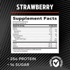 GNC AMP Pure Isolate Strawberry shaker with refreshing shake