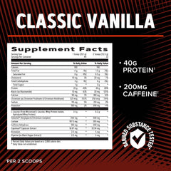 GNC AMP Wheybolic Ripped Vanilla mixing in a glass for a smooth shake