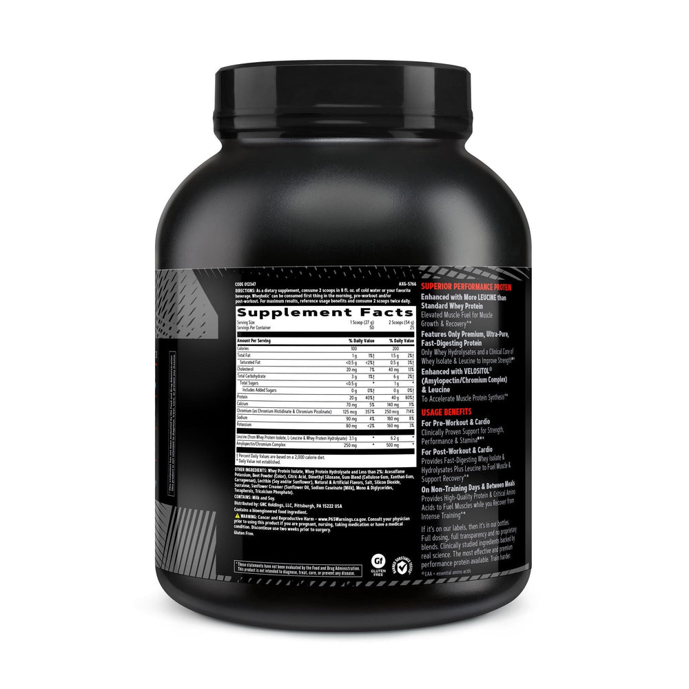 GNC AMP Wheybolic scoop measuring powder portions