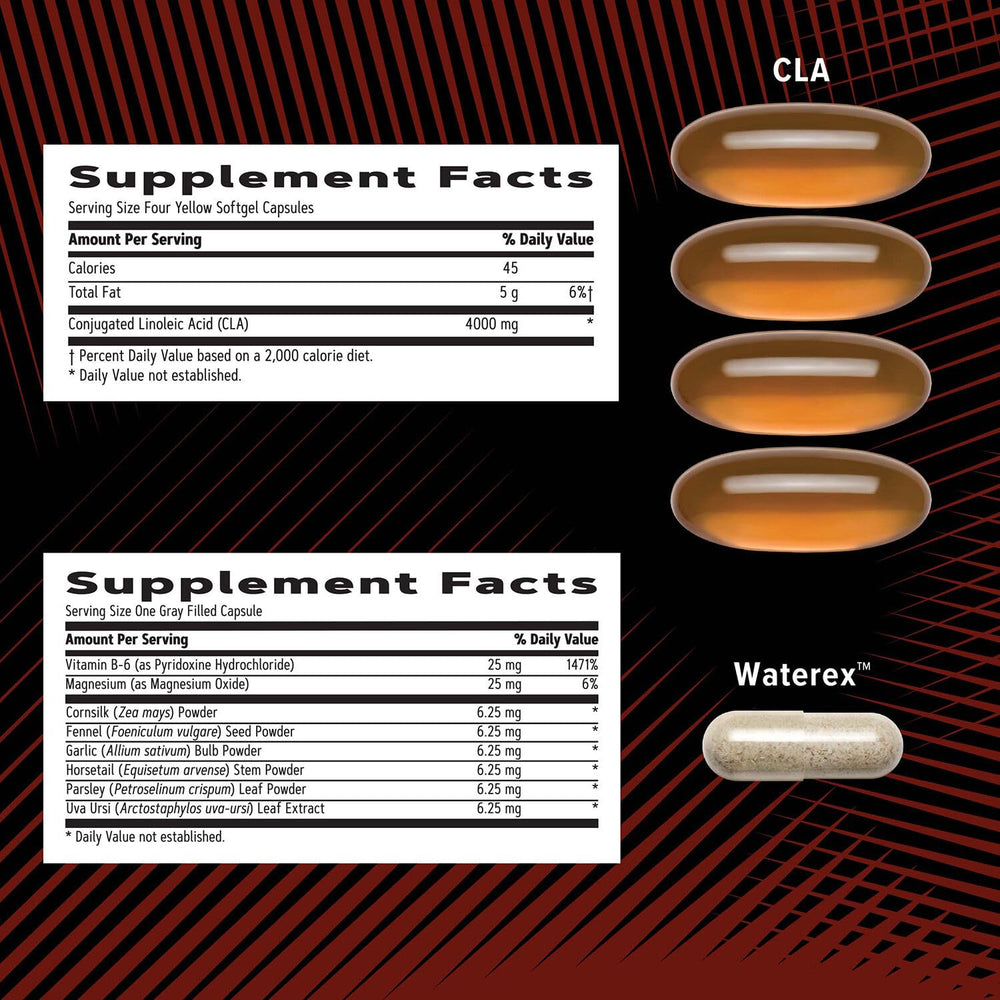 GNC AMP CLA capsule closeup supporting lean muscle appearance.