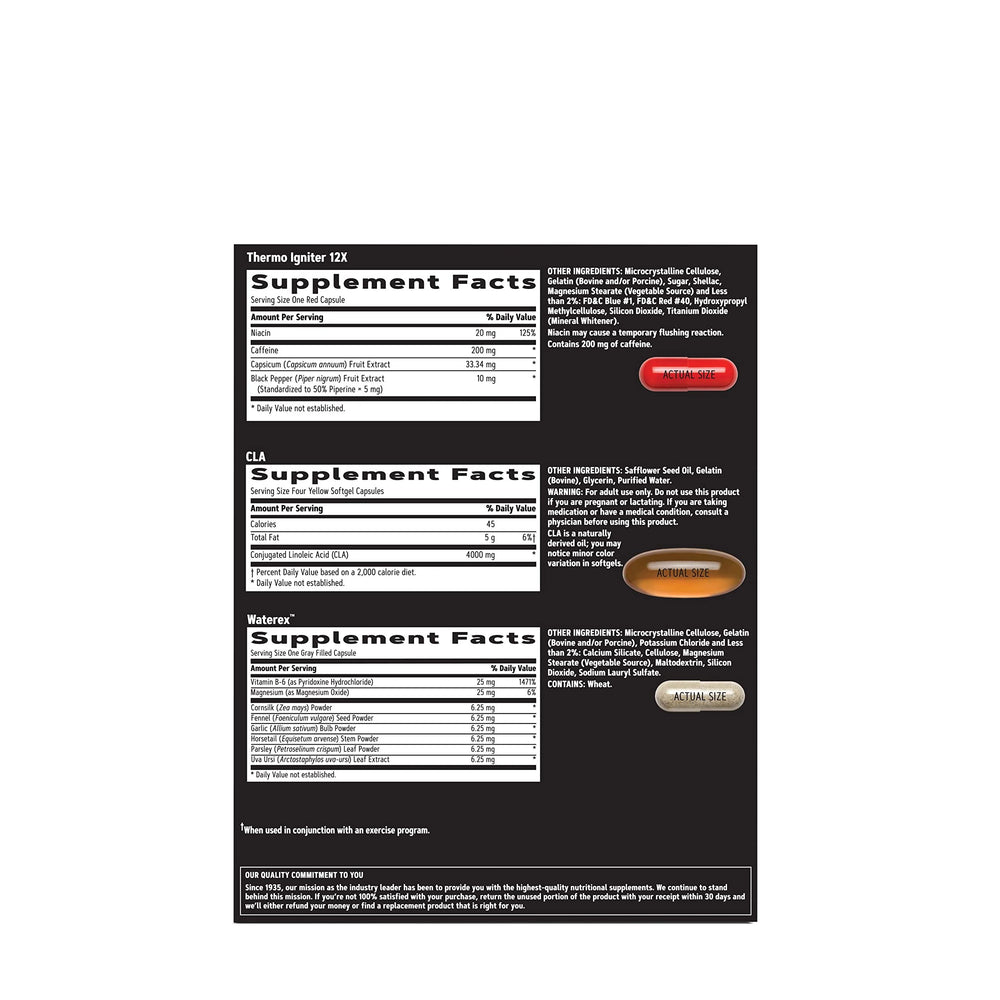 GNC AMP Men’s Ripped Vitapak pack back panel shows nutrient support benefits.