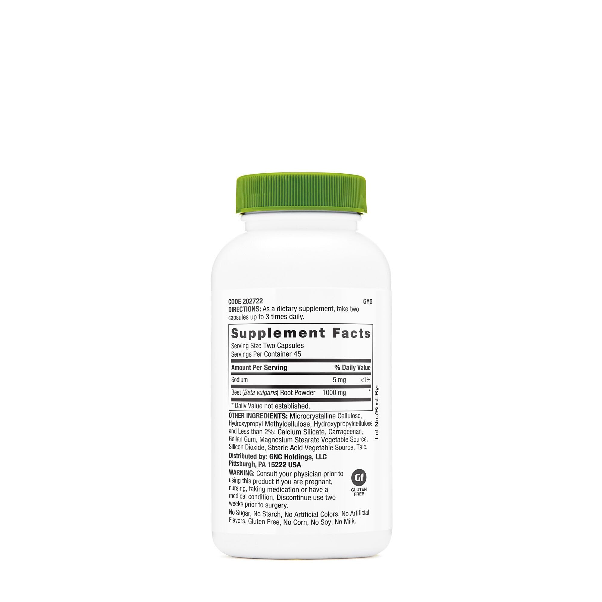 GNC Beet Root capsules vegetarian-friendly softgels for plant-based lifestyles