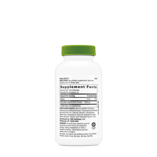 GNC Beet Root capsules vegetarian-friendly softgels for plant-based lifestyles