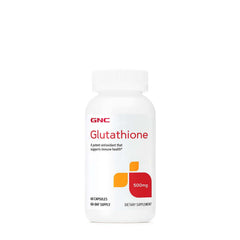 GNC Glutathione 500mg bottle and capsules for immune support