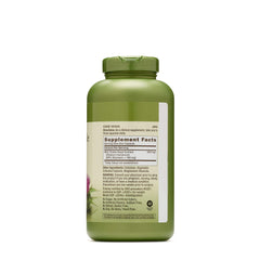 GNC Herbal Plus Milk Thistle bottle label highlights ingredients and vegetarian formula.