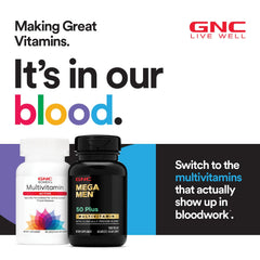 GNC Mega Men Energy and Metabolism daily pills support routine consistency.