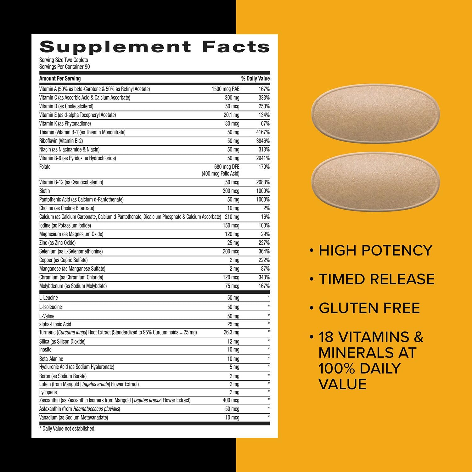 GNC Mega Men Sport shelf display emphasizes gluten-free, dairy-free formula.