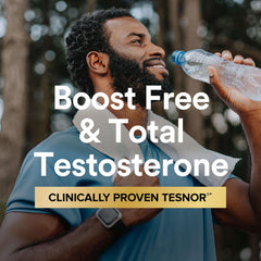 GNC Mega Men Ultra Testosterone capsules close-up showing active ingredients for energy.