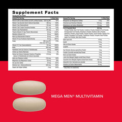 GNC Mega Men Vitapak 30-packs display for a full month.