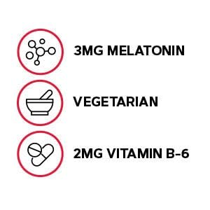 GNC Melatonin twin-pack packaging back with ingredients and details