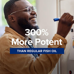 GNC omega-3 benefits graphic illustrating heart and brain health