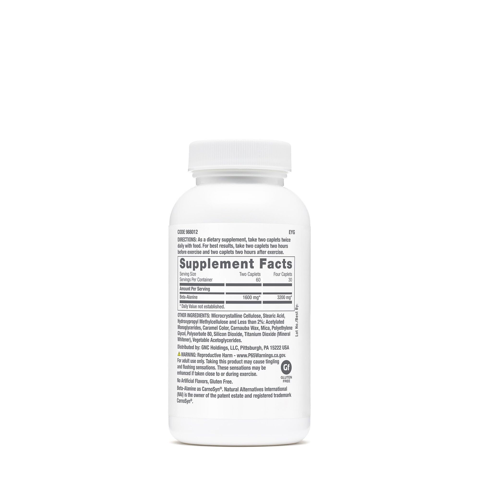 GNC Pro Performance Beta-Alanine scoop helps you measure precise servings for consistent training sessions.