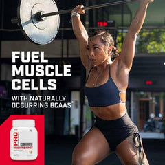GNC Pro Performance Weight Gainer athlete-in-workout image suggests training support potential.