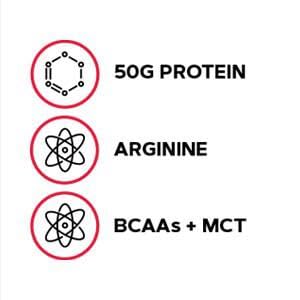 GNC Pro Performance Weight Gainer nutrition facts label highlights transparent ingredients.