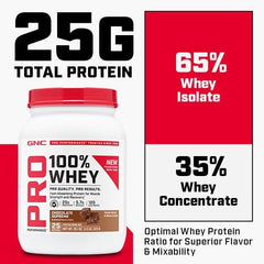 GNC Pro Performance Whey Cookies and Cream pour demonstrates smooth texture with cold milk.