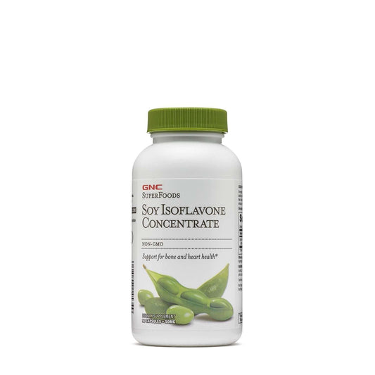 GNC SuperFoods Soy Isoflavone Concentrate capsule for daily bone and heart support