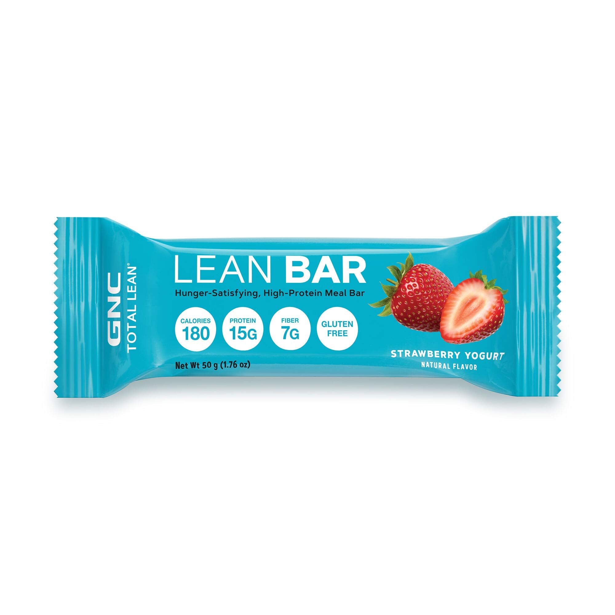 Strawberry yogurt flavor bar on plate highlighting convenient meal option