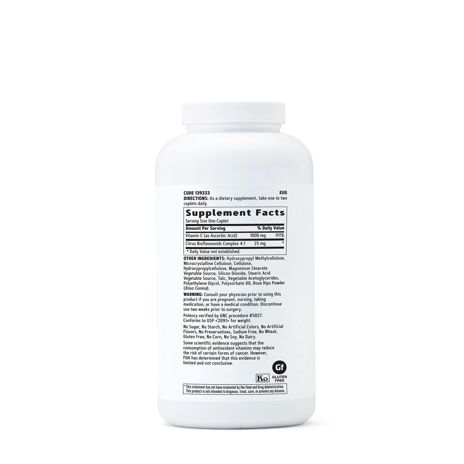 GNC Vitamin C 1000 MG capsules close-up, easy daily supplementation