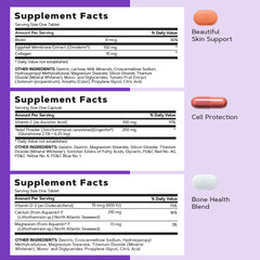 GNC Women’s 40+ Vitapak ingredients label highlights iron, biotin, and zinc.