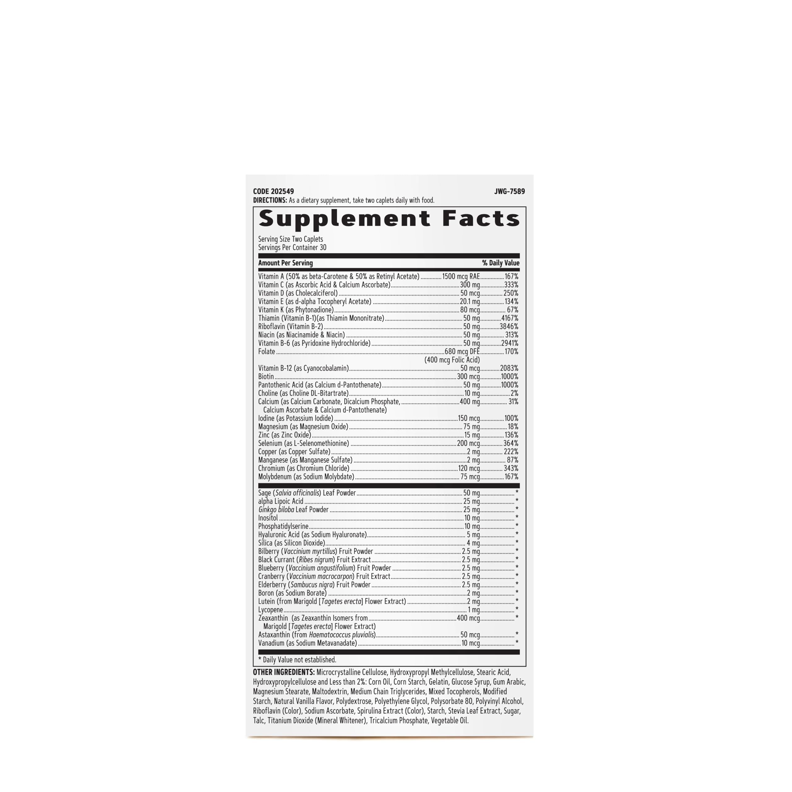 GNC Women's Multivitamin 50 Plus bottle on counter for daily routine.