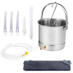 GNEGKLEAN enema kit stainless steel bucket 2-quart for durable home use