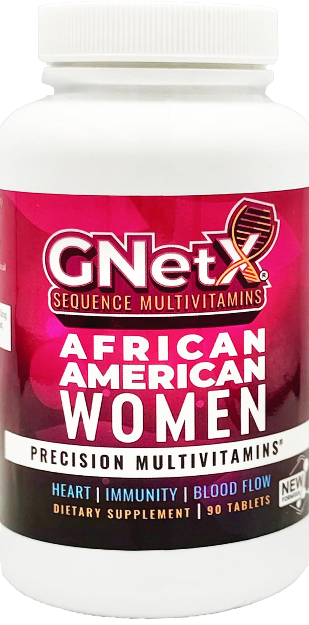 GNetX Sequence bottle showing the targeted multivitamin for immune support and heart health.