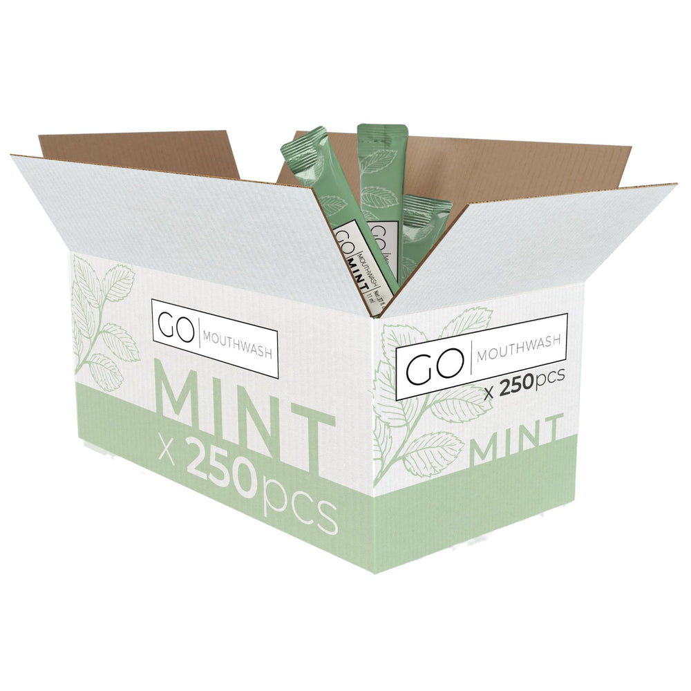 Go Essentials Go Mouthwash Bulk Mint packets deliver fresh breath on the go.