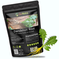 Go Nutra Dandelion Root Powder nutrition profile with polyphenols and vitamins