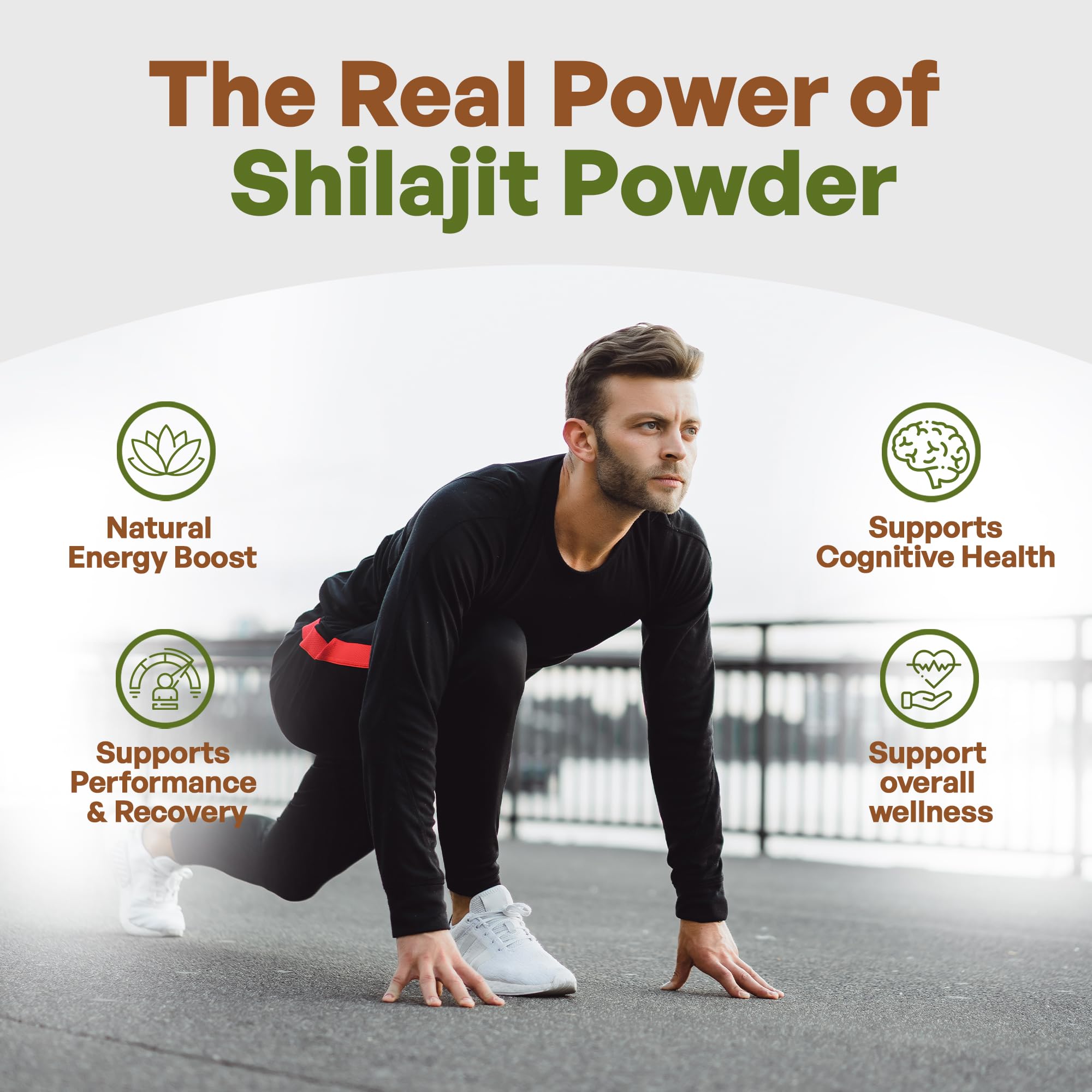Go Nutra Shilajit Powder purified extract with no fillers or additives.