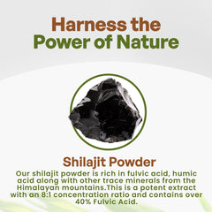 Go Nutra Shilajit Powder Himalayan minerals support daily energy and resilience.