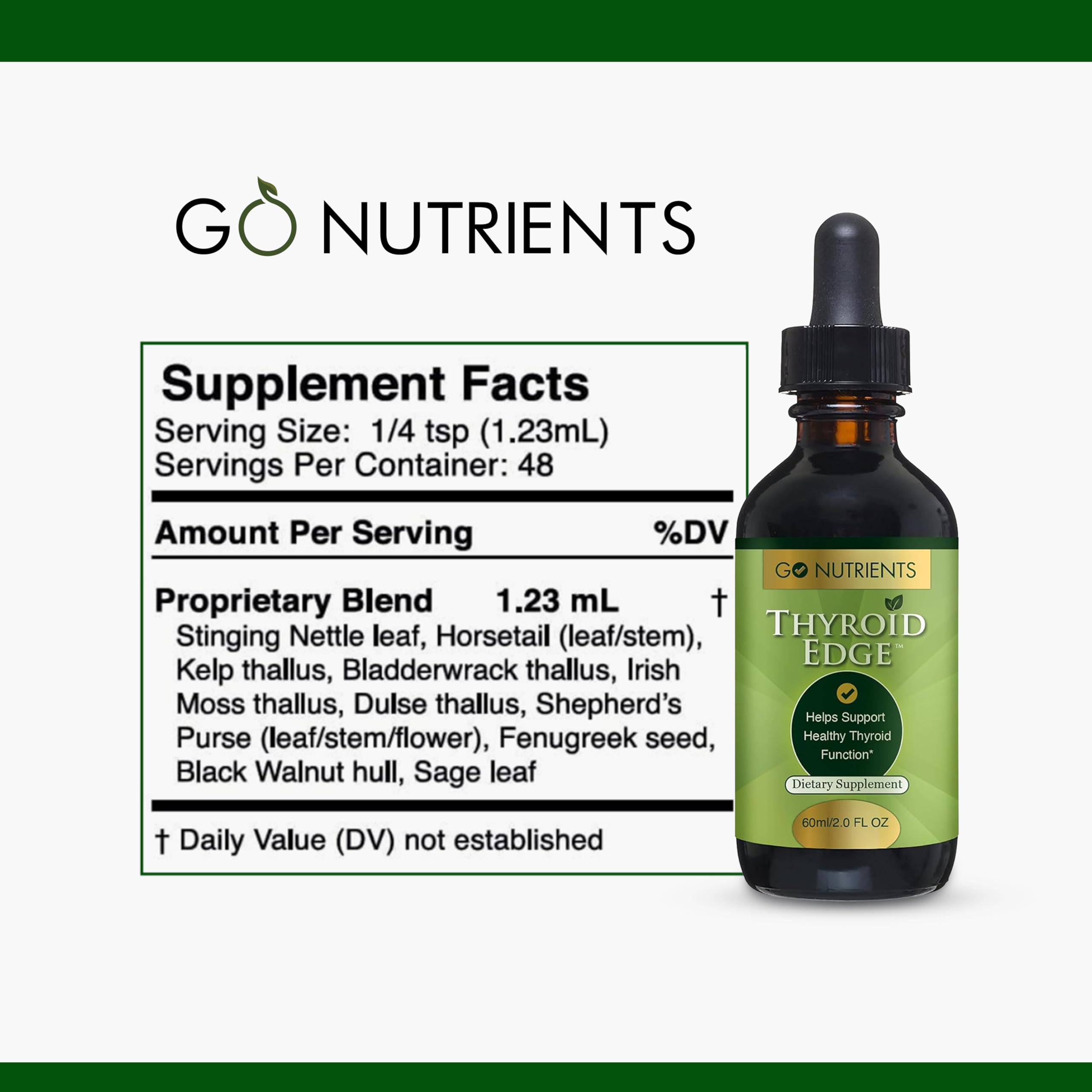 Go Nutrients Thyroid Edge in a morning routine setup