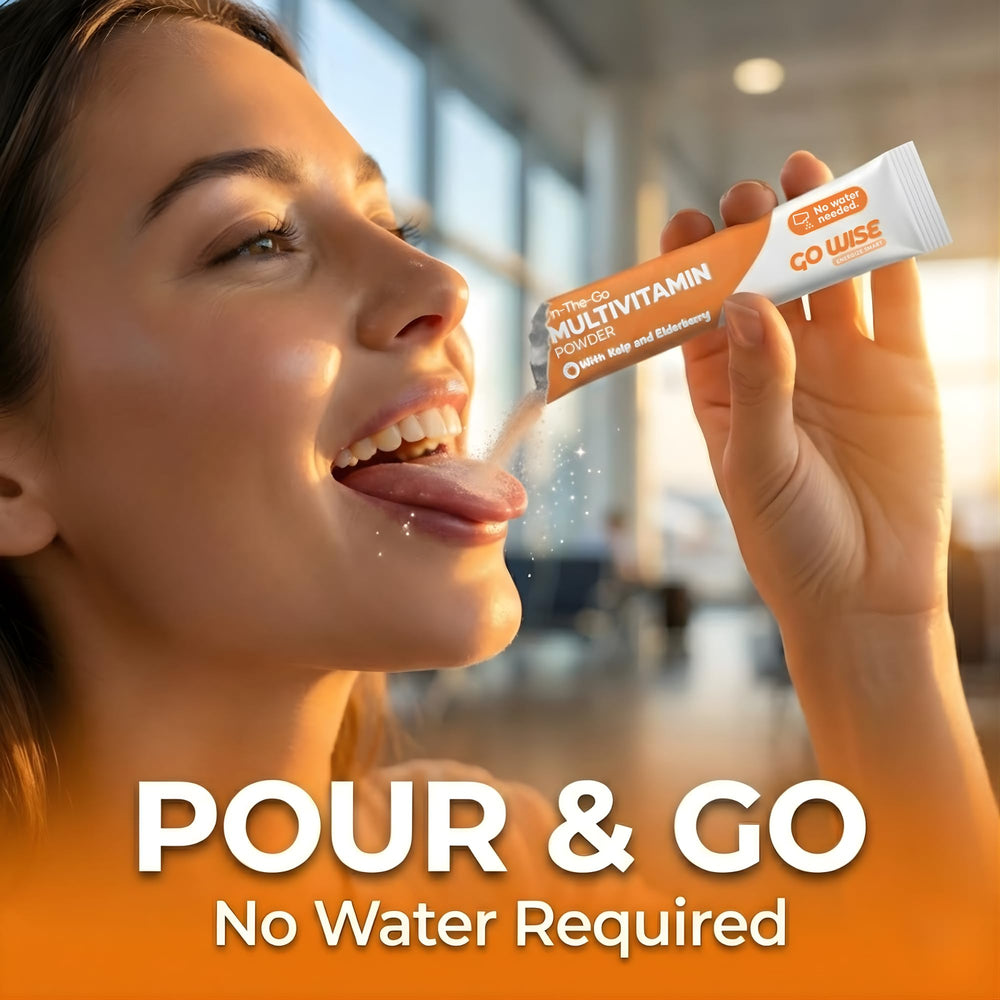 Go Wise On The Go vegan non-GMO formula for clean daily nutrition.