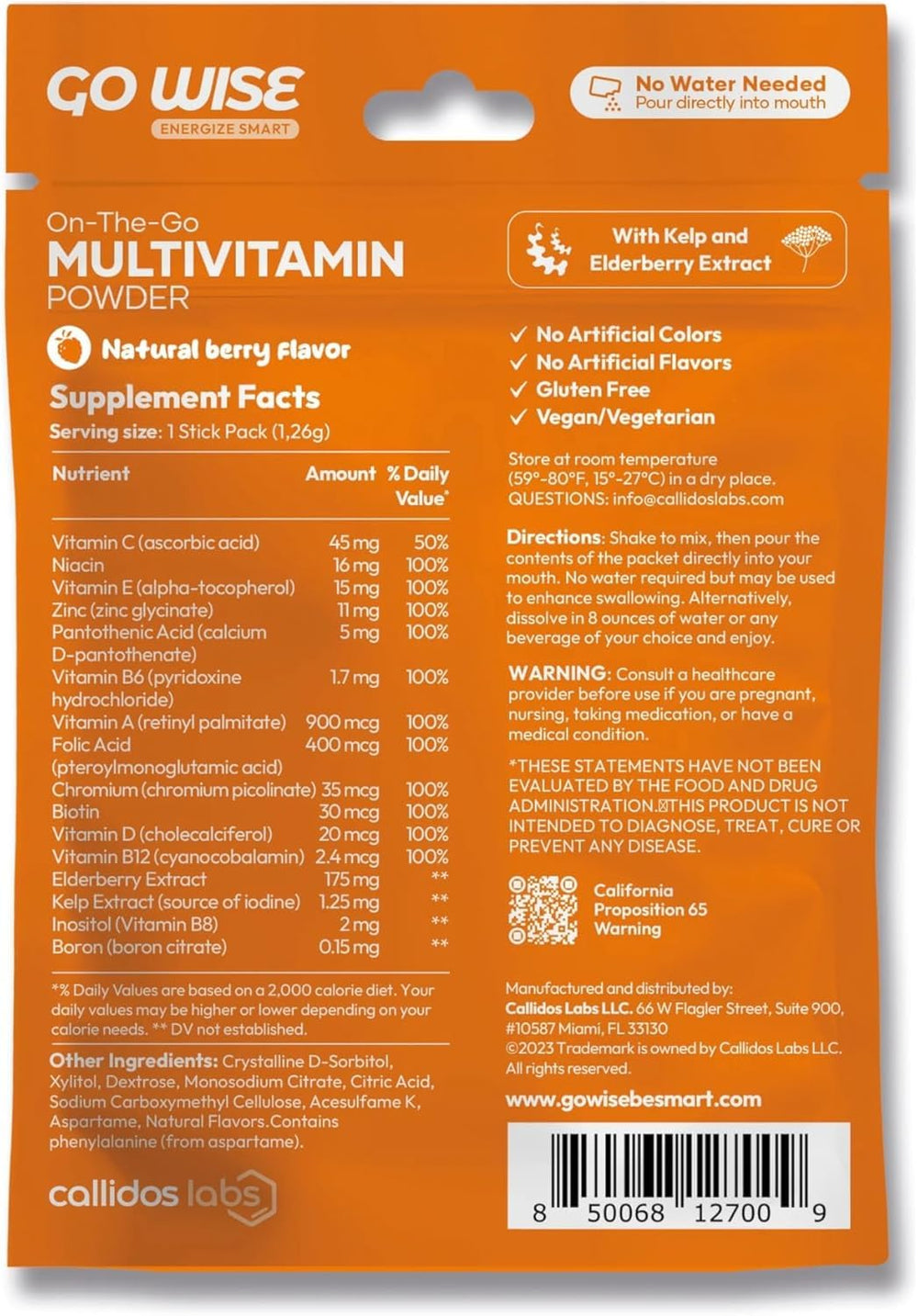 Go Wise On The Go is a tasty, easy-to-mix formula.