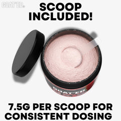 GOAT'ED Pre-Workout scoop highlighting precise dosing
