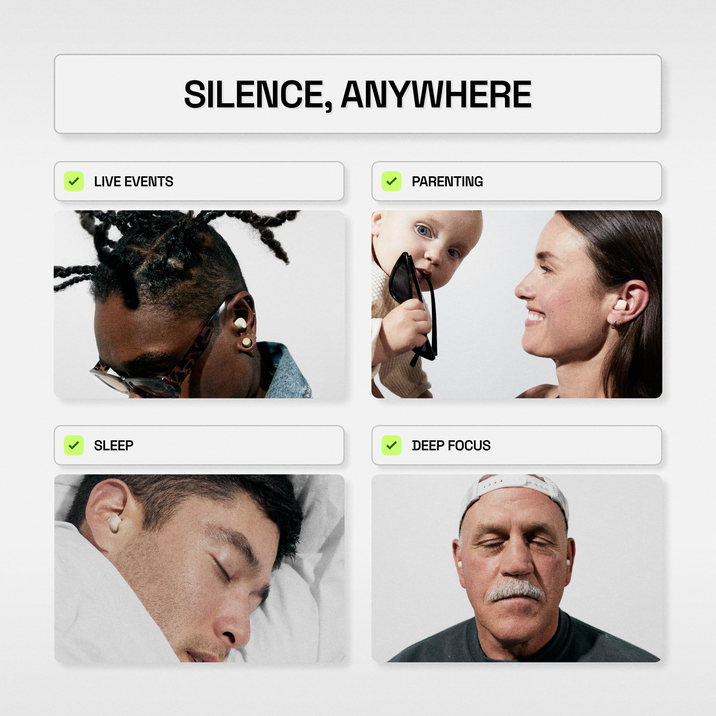GOB earplugs made in USA using plant-based materials