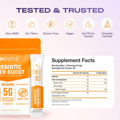 GoBiotix packaging label highlights organic, vegan, and gluten-free credentials for clean sourcing.