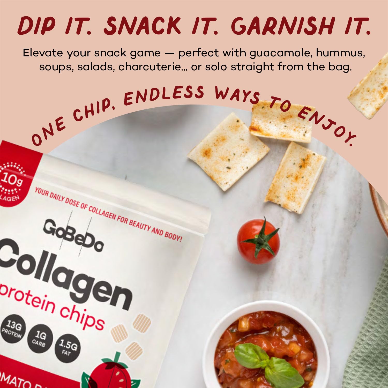 GoBeDo bag ready-to-grab portioned servings on counter