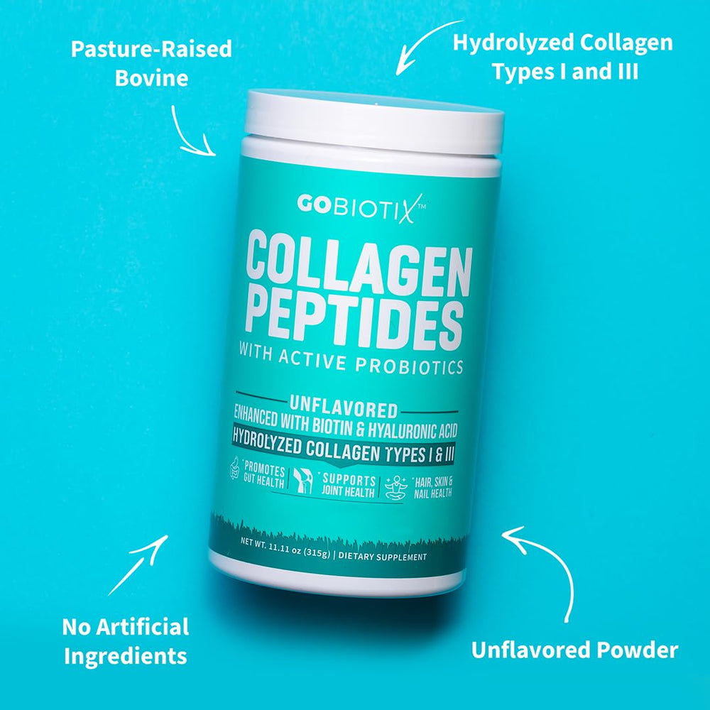 GOBIOTIX Collagen Powder dissolving in coffee, flavorless mix