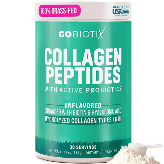GOBIOTIX Collagen Powder tub front, ready for daily use