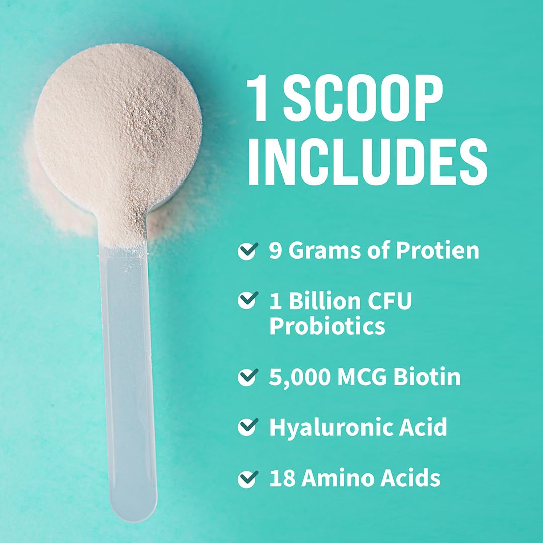 GOBIOTIX Collagen Powder tub label close-up, non GMO and pasture raised