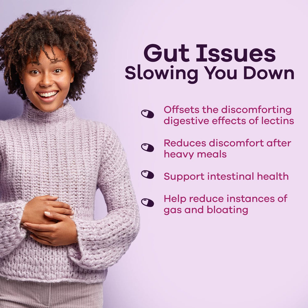 GOBIOTIX Lectin Defense back label—gluten-free and non-GMO assurance.