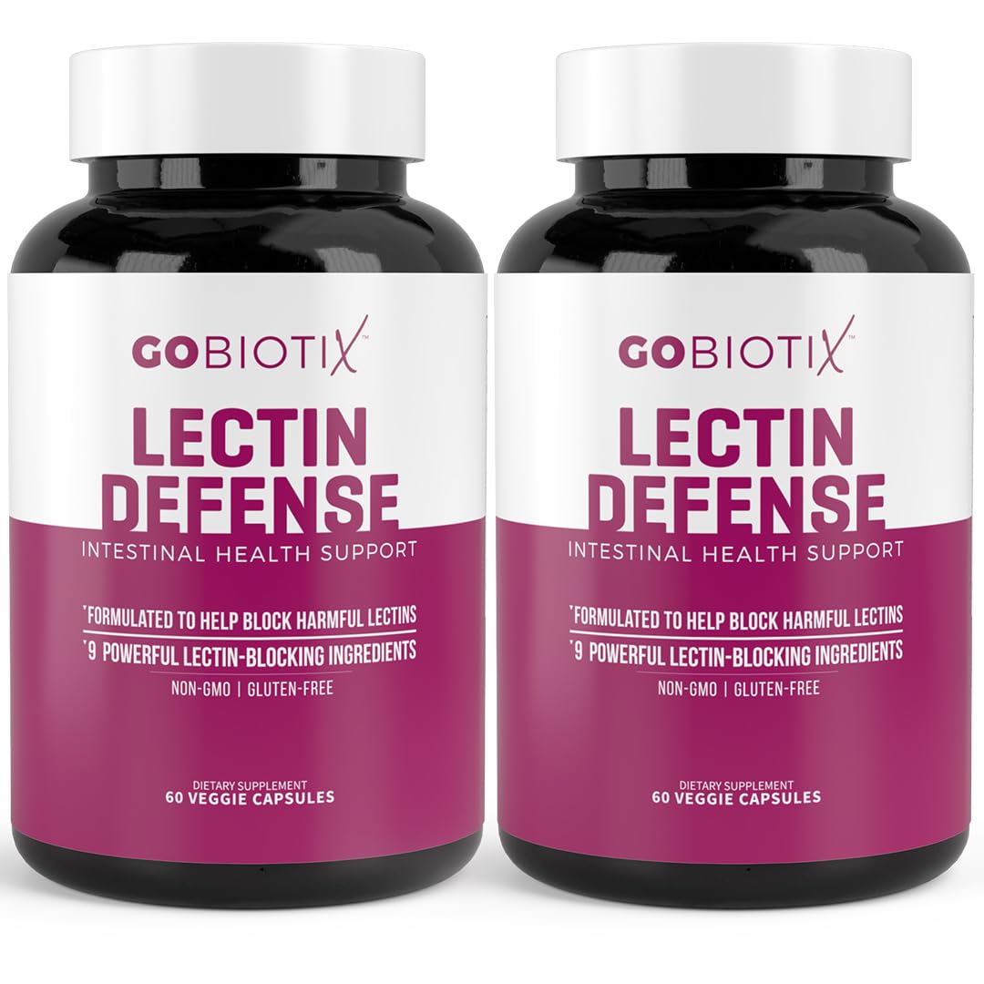 GOBIOTIX Lectin Defense bottle front—daily lectin support for gut comfort.