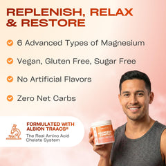 GoBiotix magnesium glycinate powder label with non-GMO ingredients