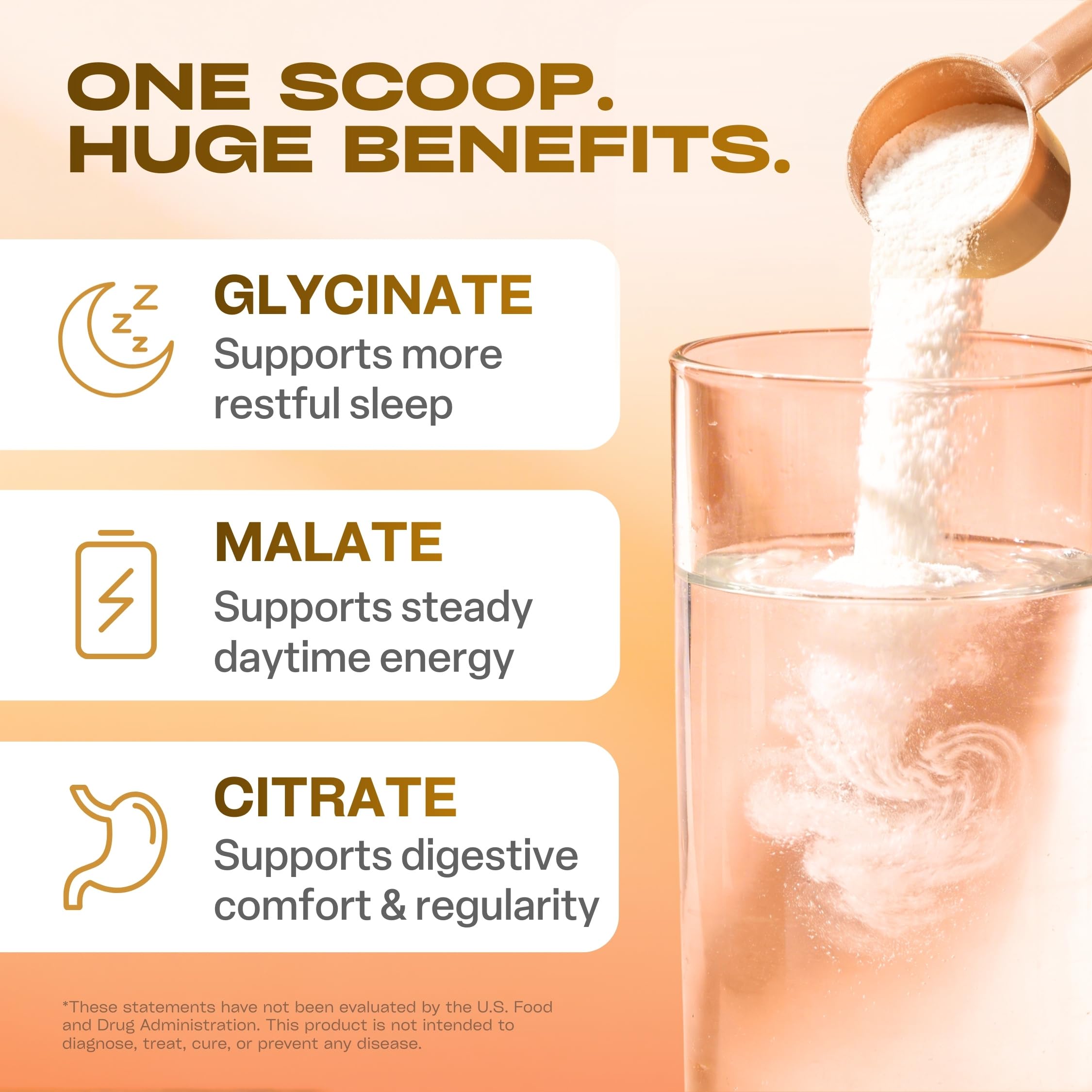 GoBiotix magnesium glycinate powder dissolving in water for quick mix