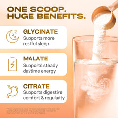 GoBiotix magnesium glycinate powder dissolving in water for quick mix